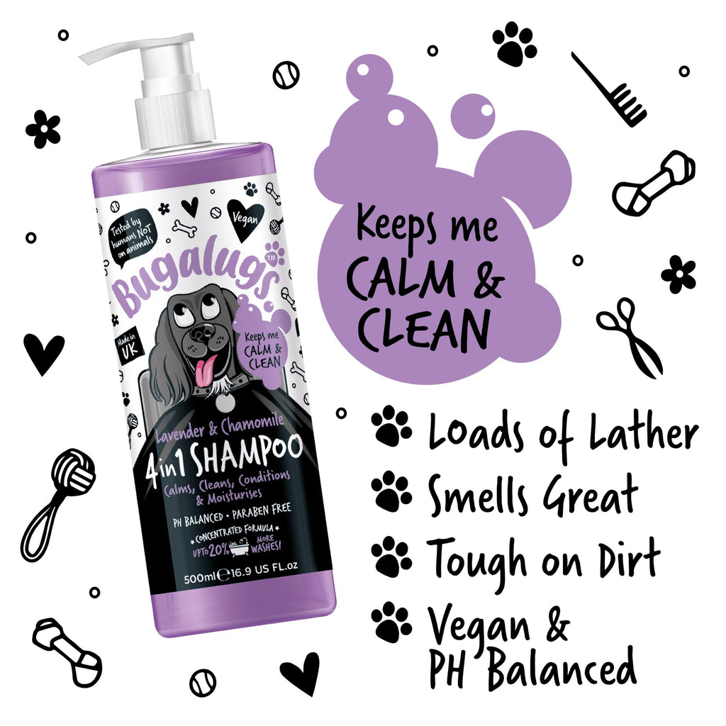 Bugalugs 4-in-1 Shampoo 500ml with rich lather
