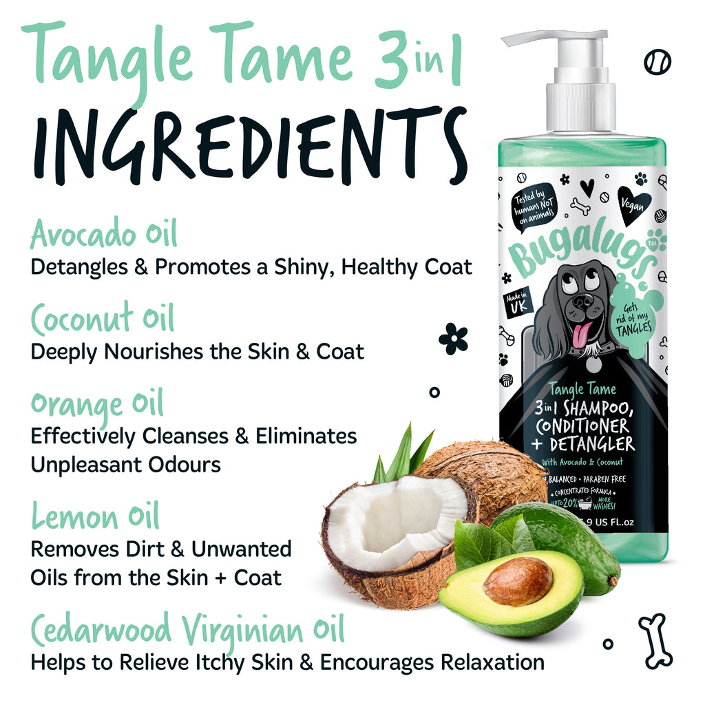 Bugalugs Tangle Tame Shampoo ingredients list