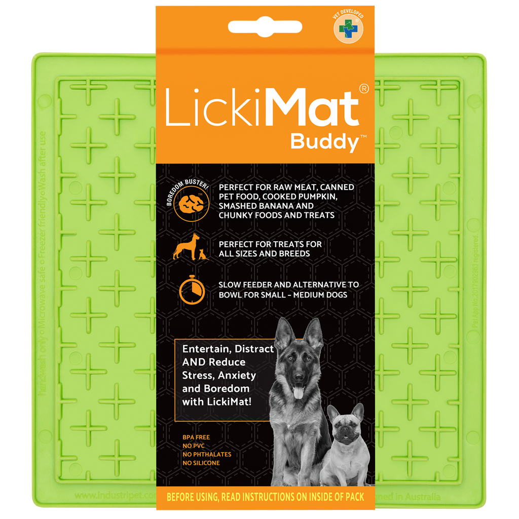 LickiMat Buddy Classic in Green packaging