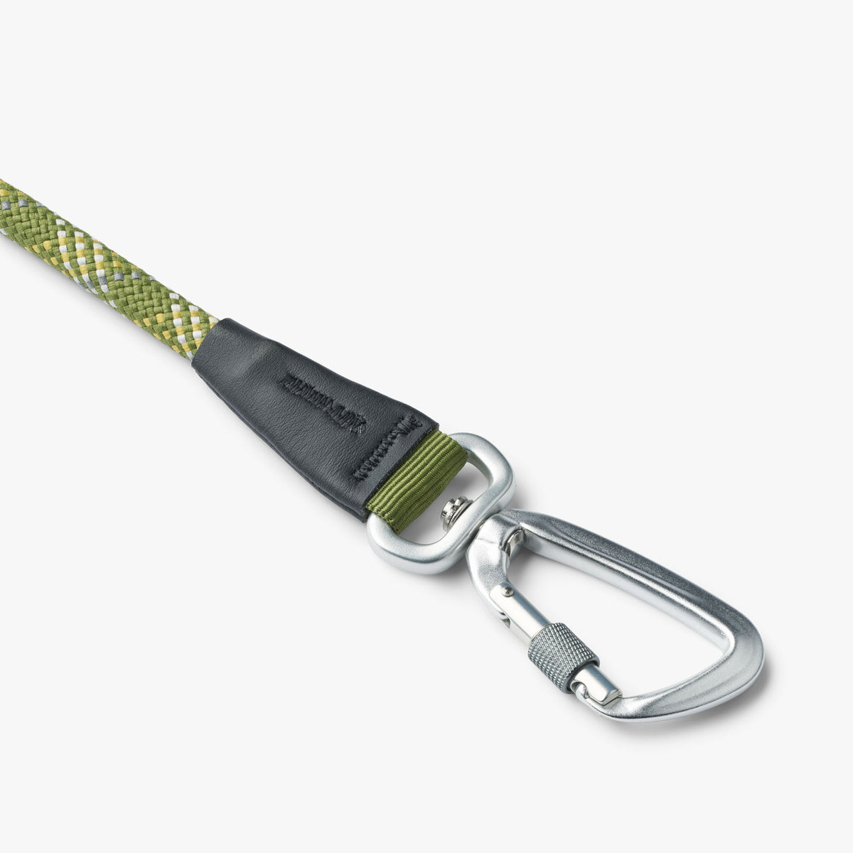 DOG Copenhagen Urban Rope Leash in Hunting Green hardware detail