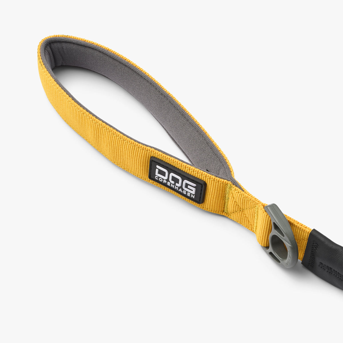 DOG Copenhagen Urban Rope Leash in Lemon handle detail