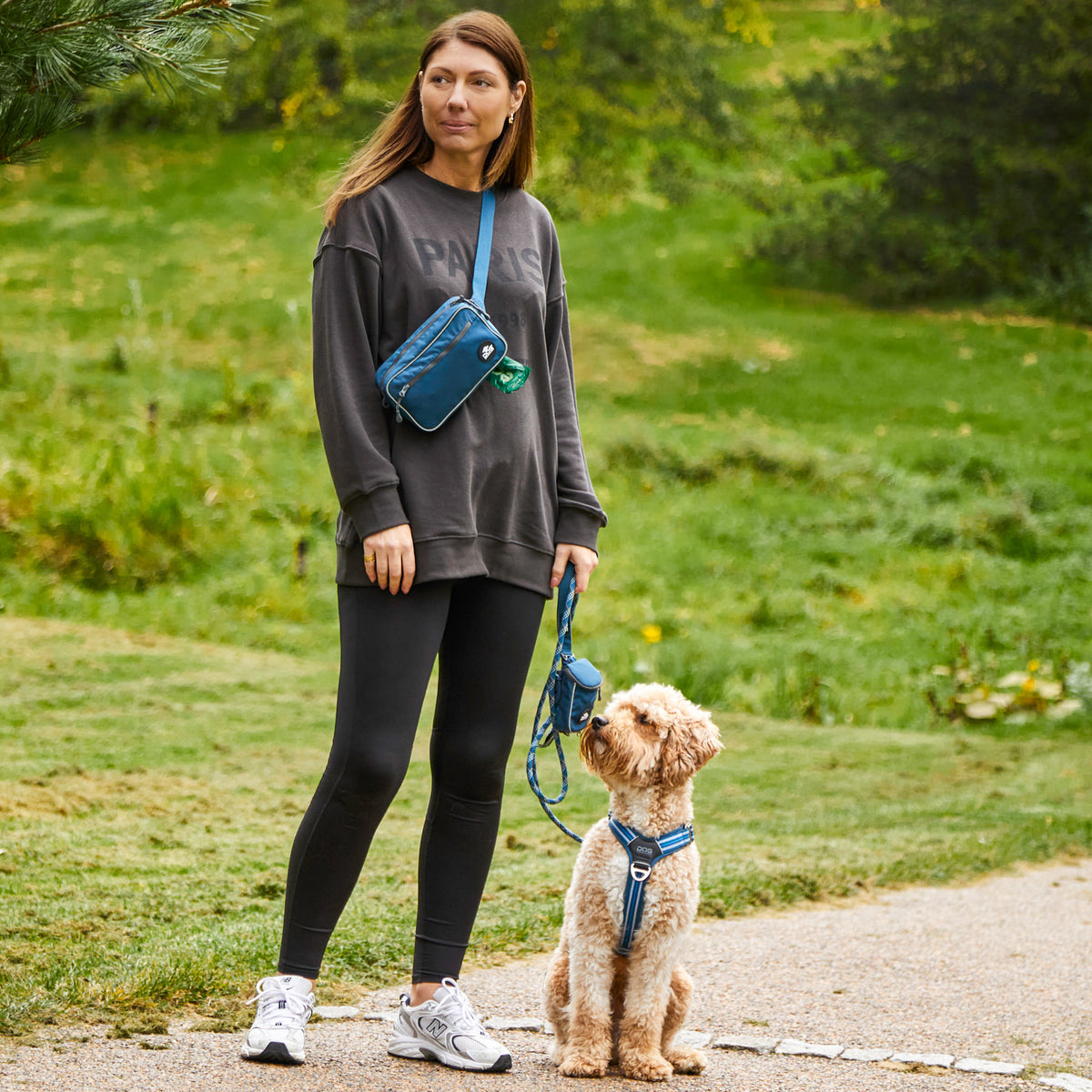 DOG Copenhagen Urban Rope Leash in use on a woodland walk